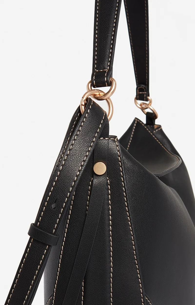 Large Top Handle Curved Shoulder Bag