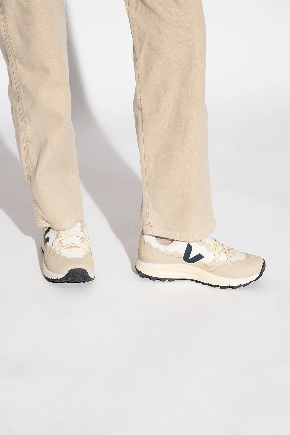 Mountain-Panelled Low-Top Sneakers