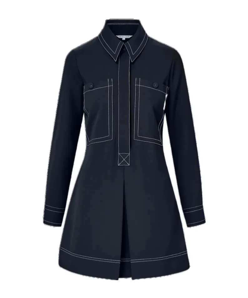 Collared A-Line Dress