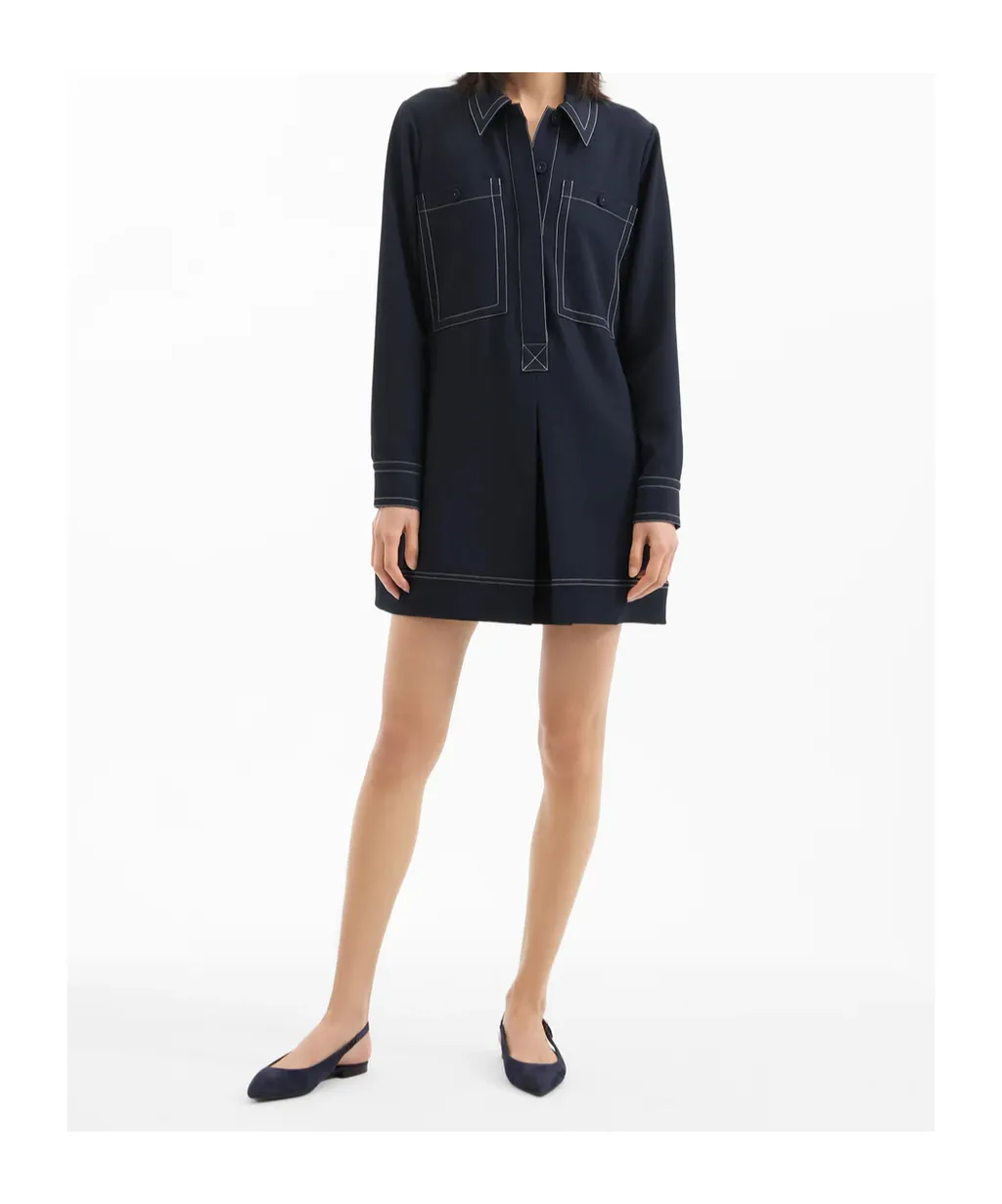 Collared A-Line Dress