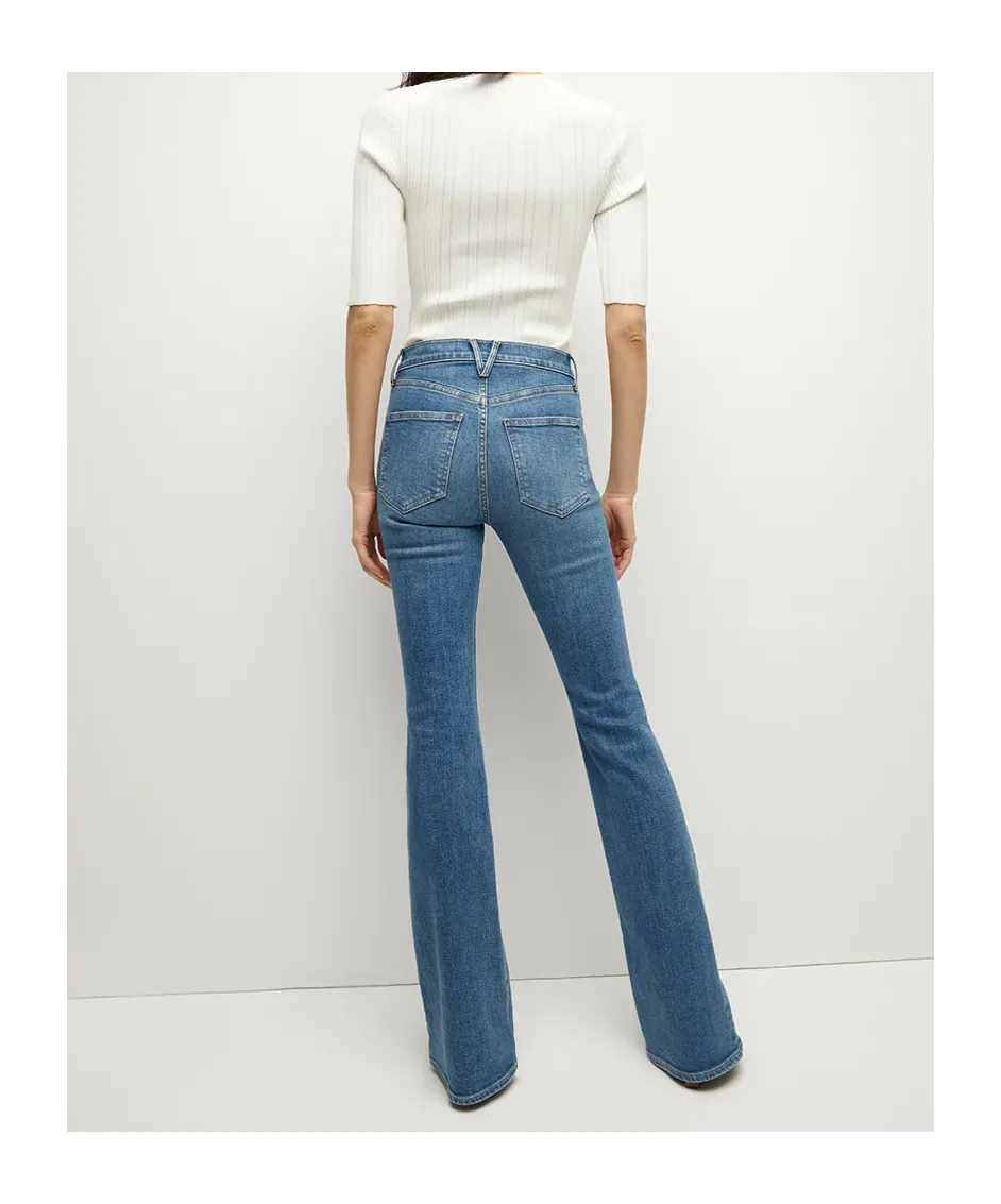 High-Waist Flare Jeans