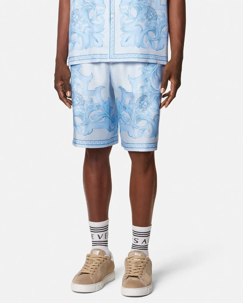 Barocco-Print Shorts