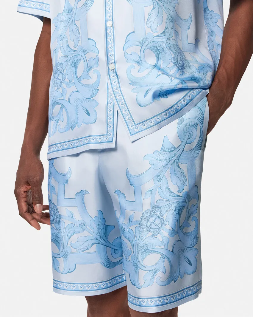 Barocco-Print Shorts