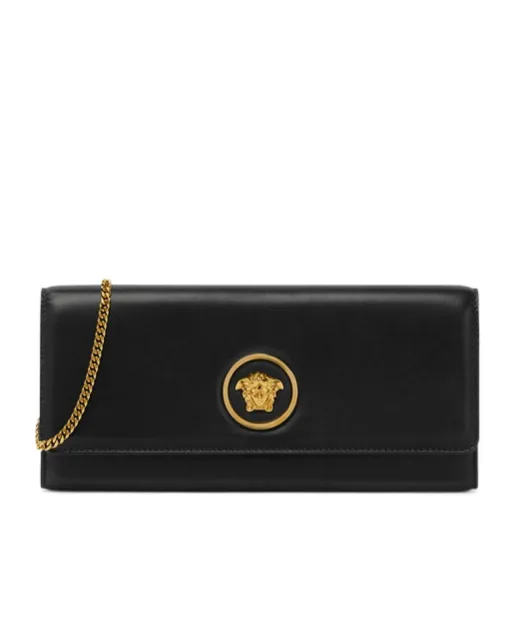 Medusa Plaque Calfskin Shoulder Bag