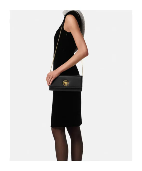 Medusa Plaque Calfskin Shoulder Bag