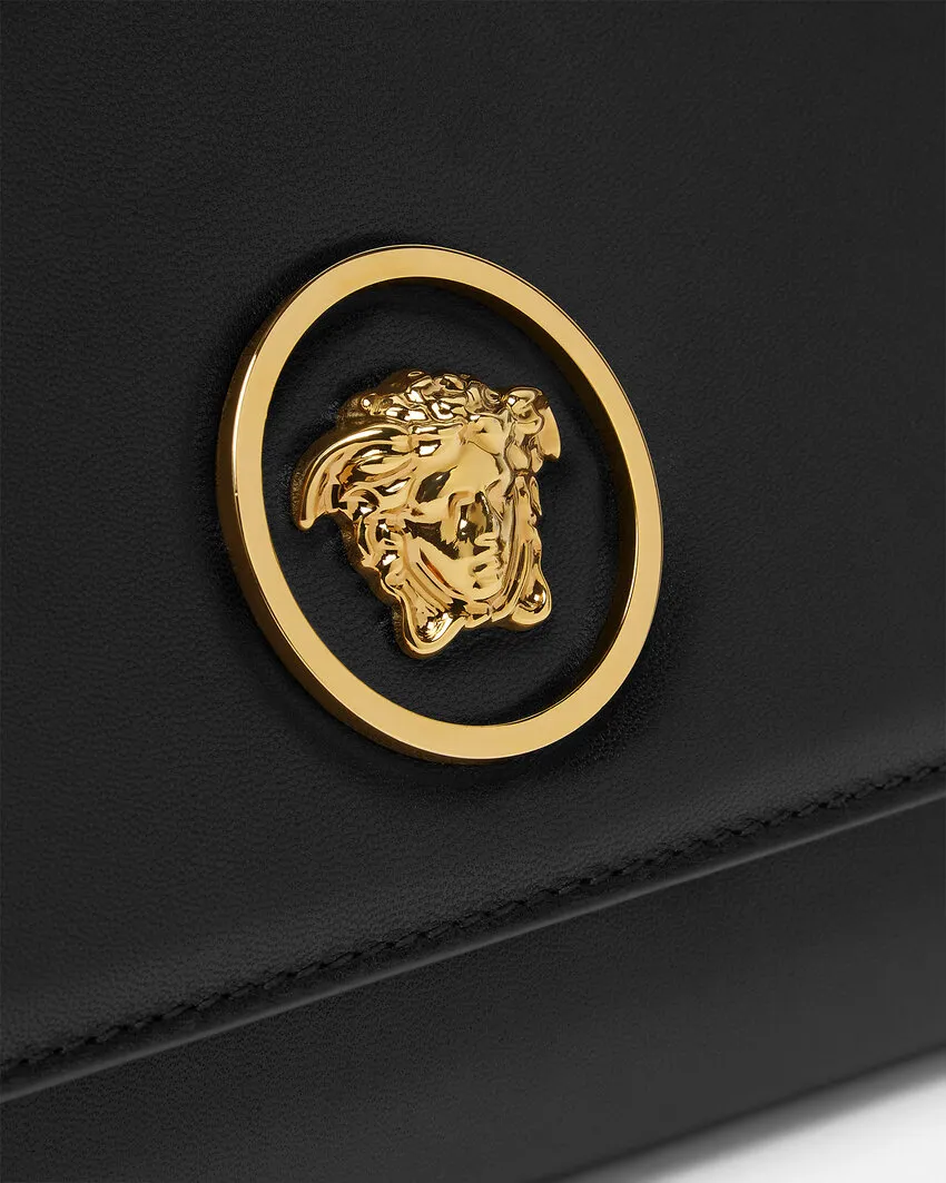 Medusa Plaque Calfskin Shoulder Bag