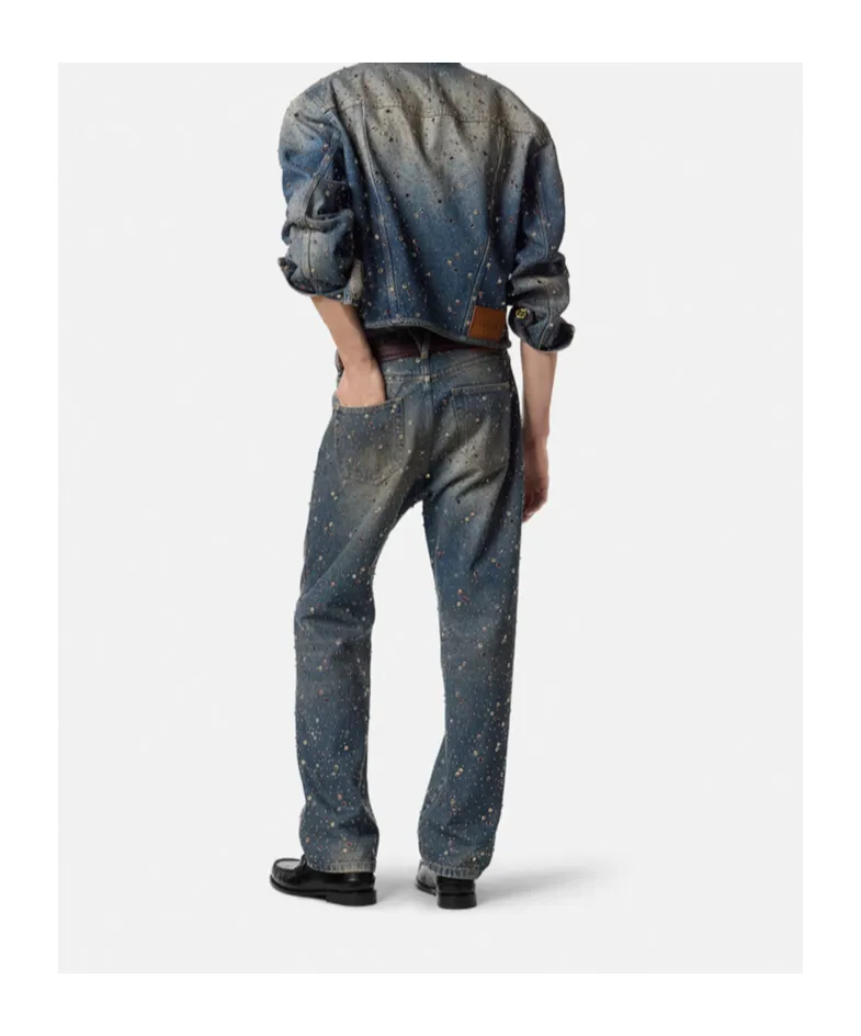Embellished Denim Jeans