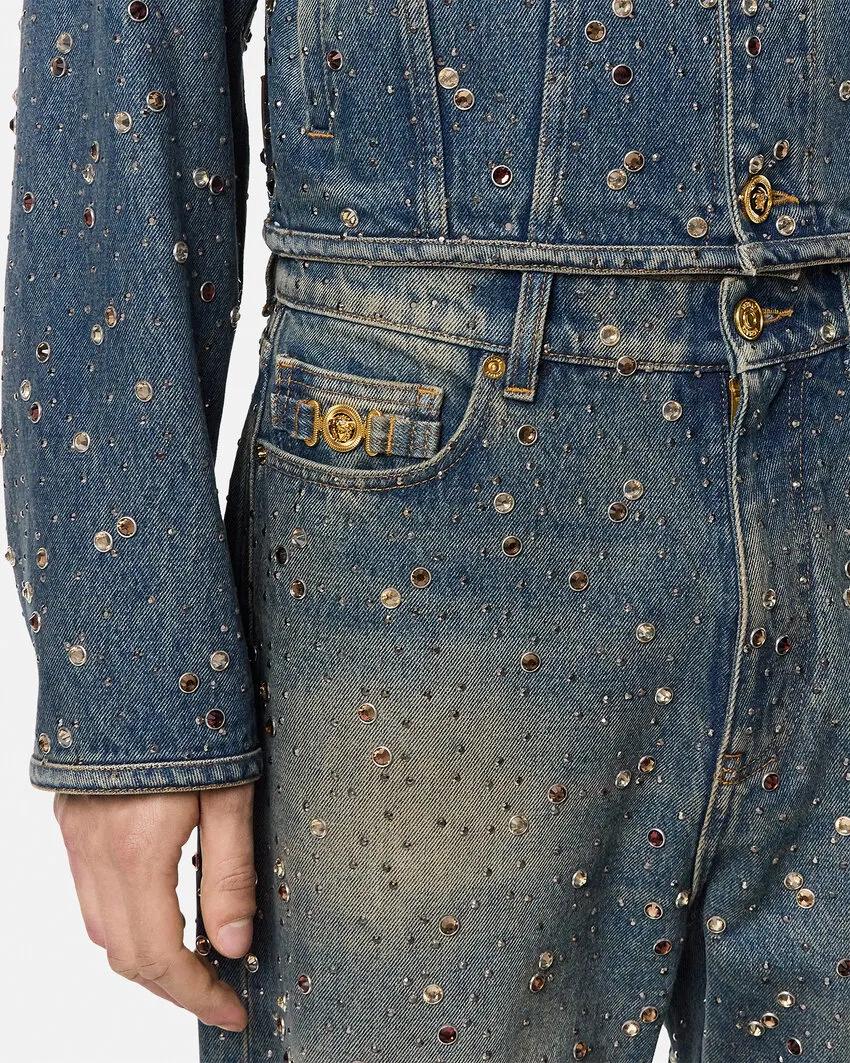 Embellished Denim Jeans