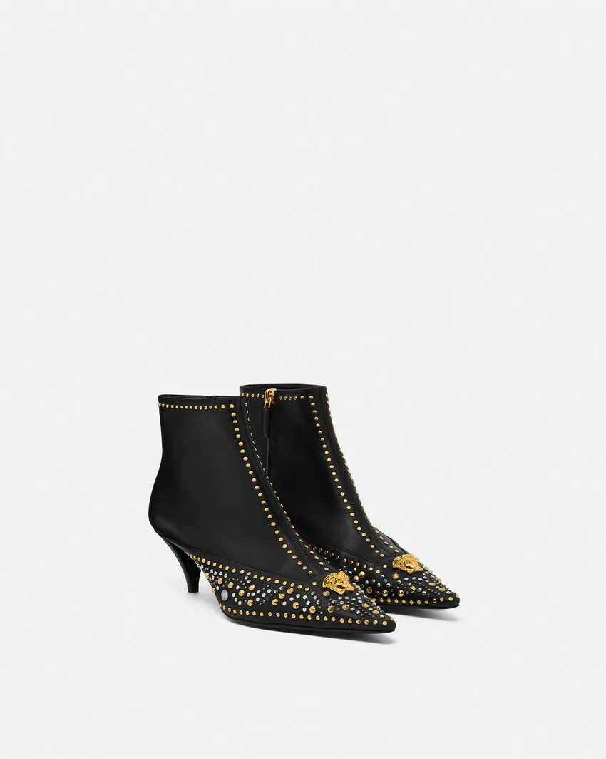 Embellished Pointed-Toe Boots