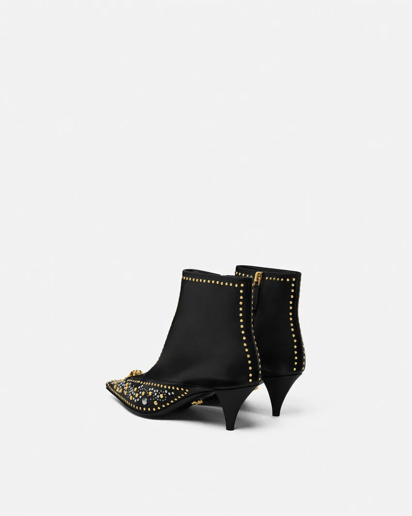 Embellished Pointed-Toe Boots