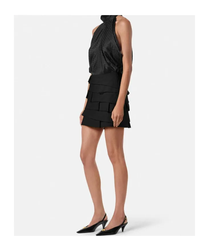 Pleated Mini Skirt