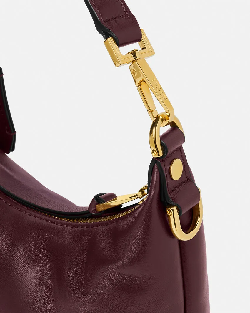 Logo Plaque Zipped Shoulder Bag