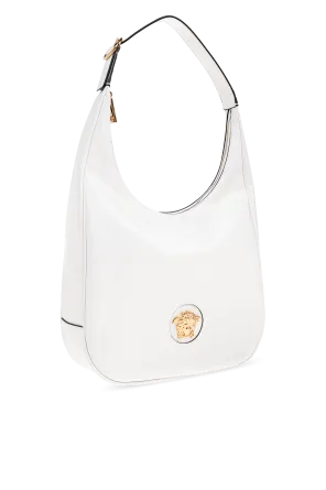 Medusa-Plaque Zipped Shoulder Bag