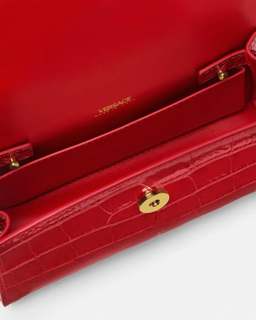 Medusa 95 Embossed Small Handbag