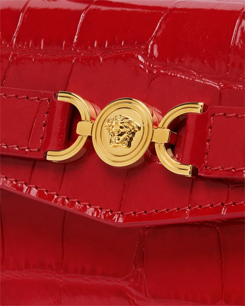 Medusa 95 Embossed Small Handbag