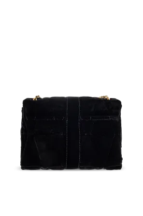Kleio Chain-Linked Velvet Shoulder Bag