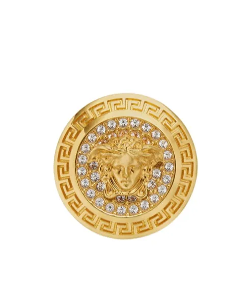 Logo-Engraved Embellished Ring