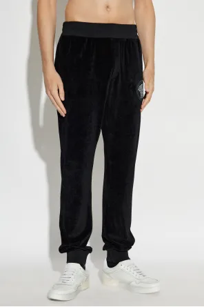 Elasticated Waistband Velvet Trousers