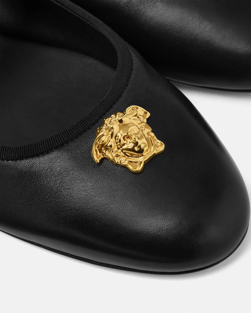 Medusa-Buckle Ballet Flats