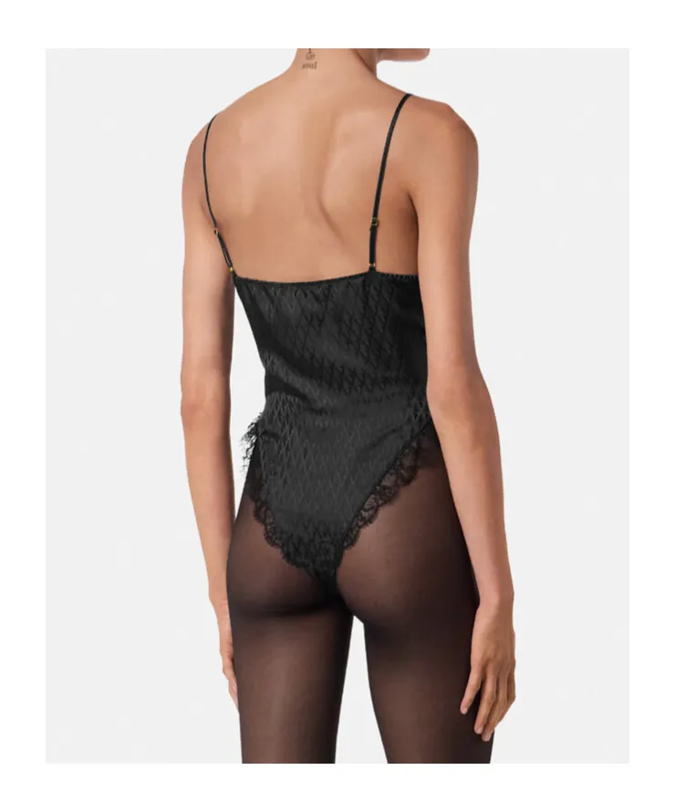 Lace-Detailed Bodysuit