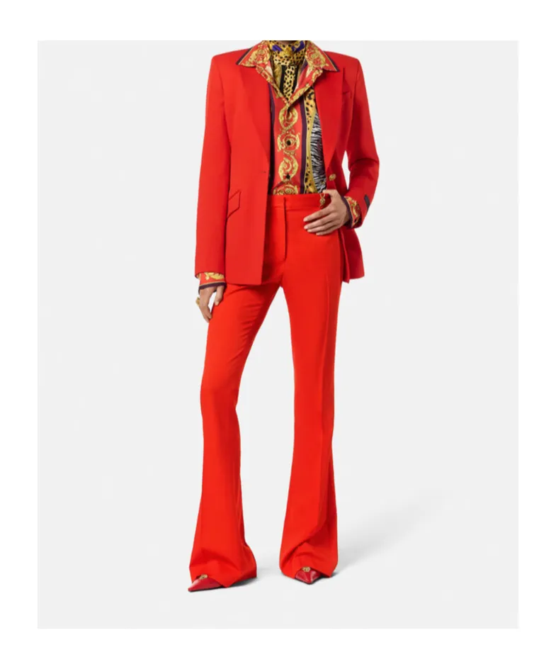 Pressed-Crease Tailored Trousers
