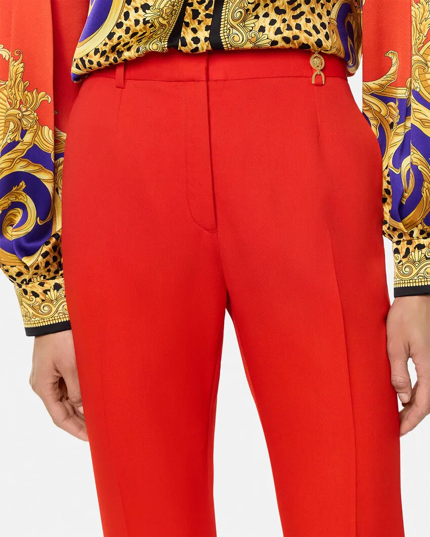 Pressed-Crease Tailored Trousers