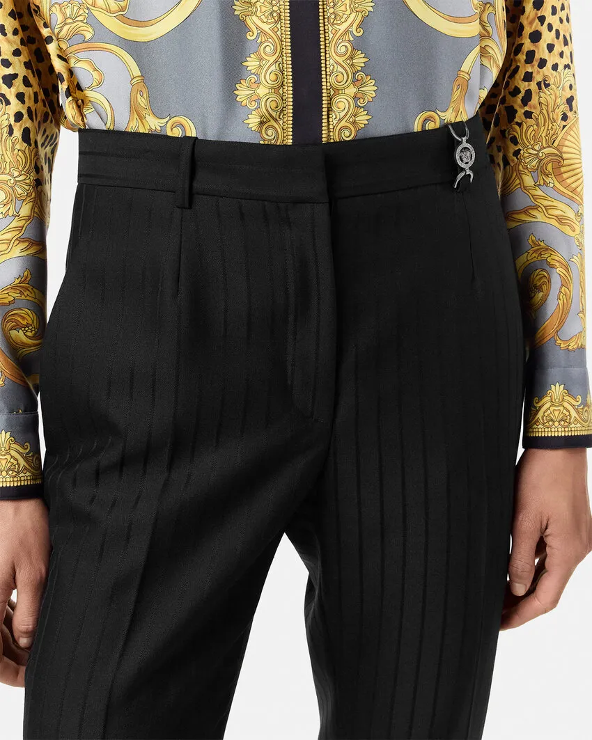 Striped Flared Pants