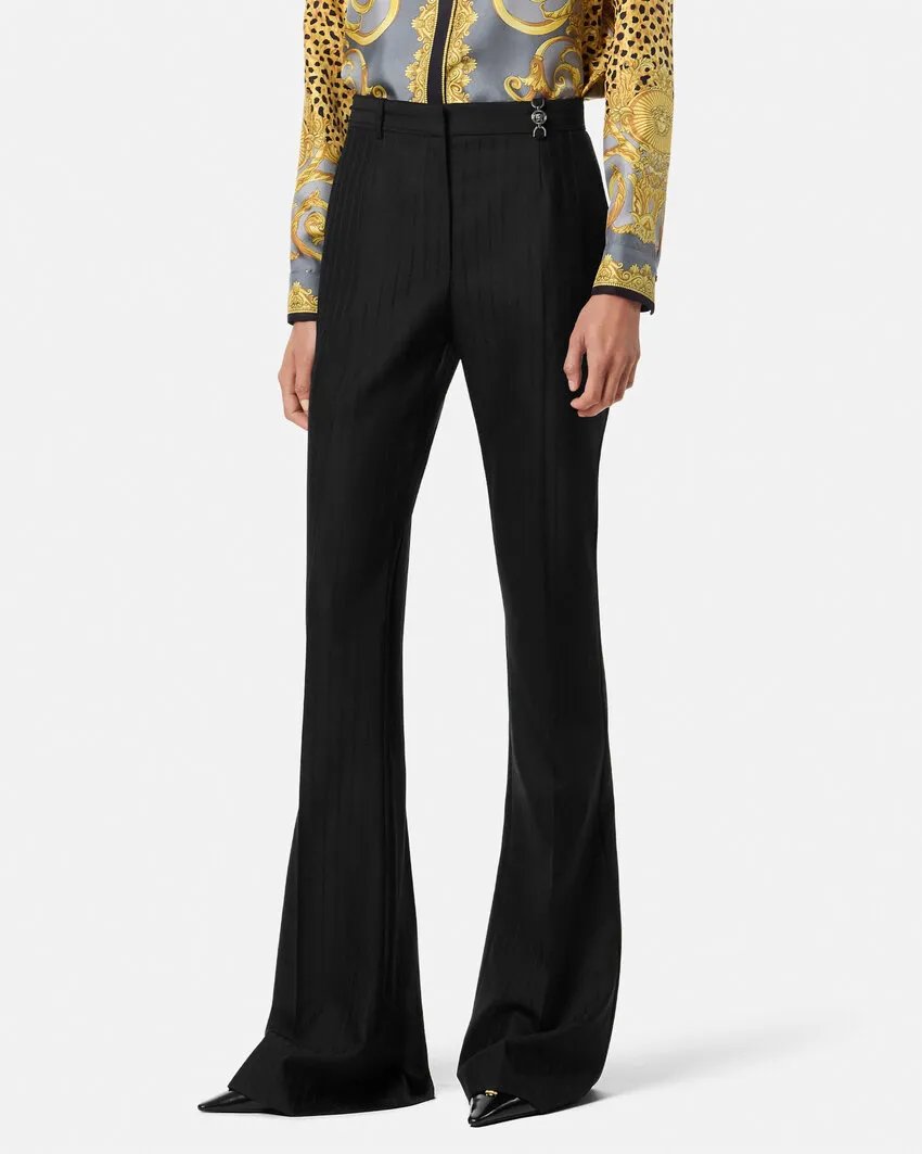 Striped Flared Pants
