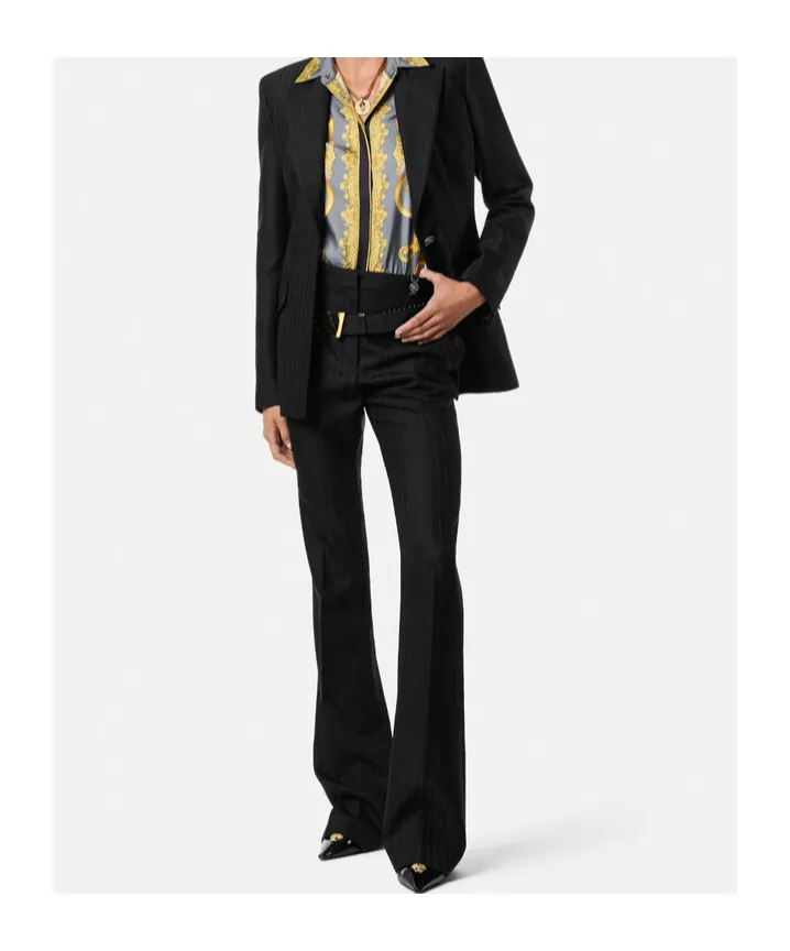 Striped Flared Pants