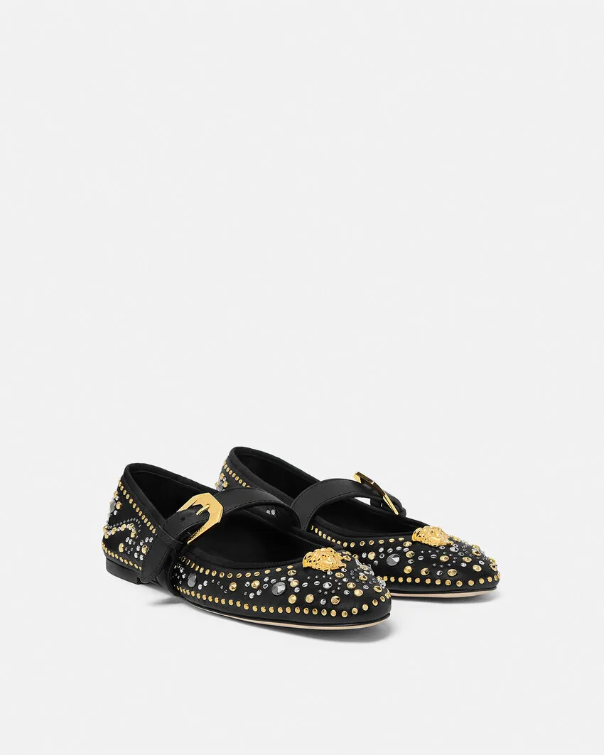 Studded La Medusa Ballerinas