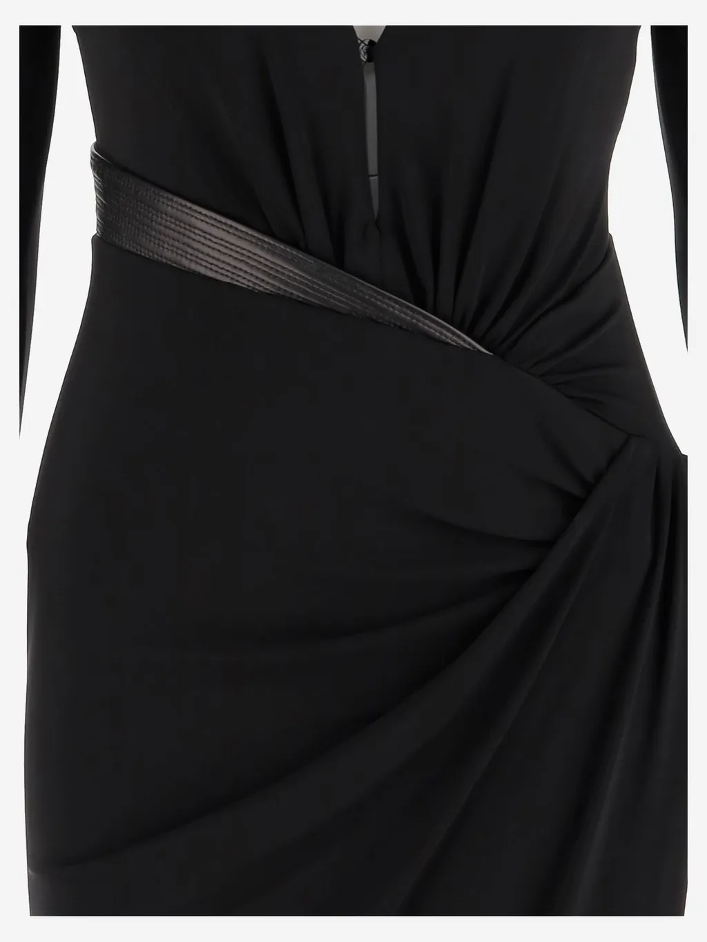 Long-Sleeved V-Neck Dress