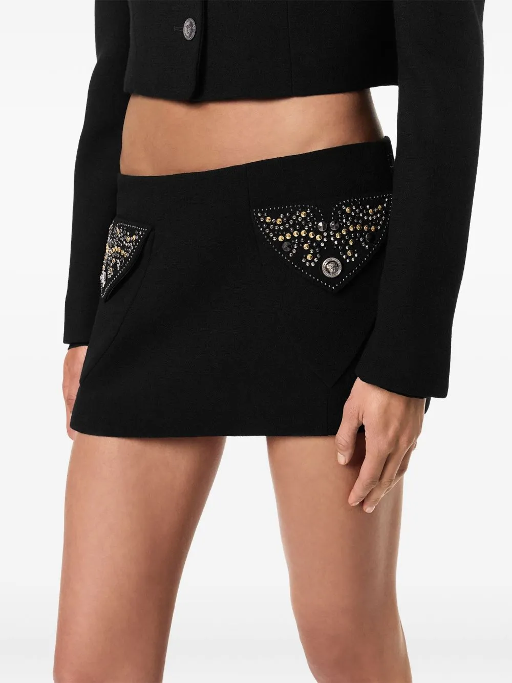 Embellished Mini Skirt