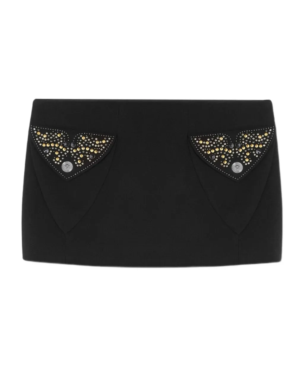 Embellished Mini Skirt