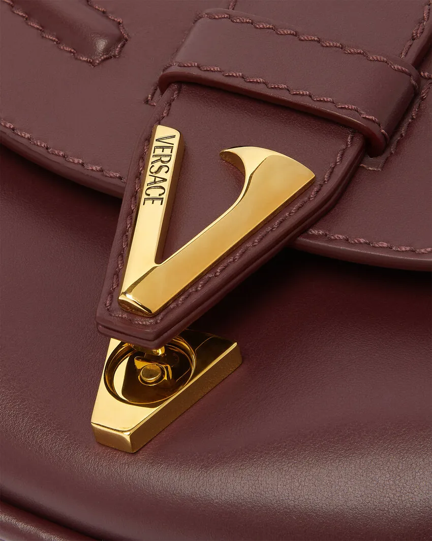 Medium Virtus Leather Shoulder Bag