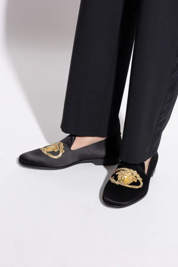 Embroidered Architectural Baroque Slippers