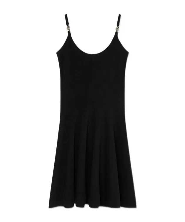 Embellished Scoop-Neck Mini Dress