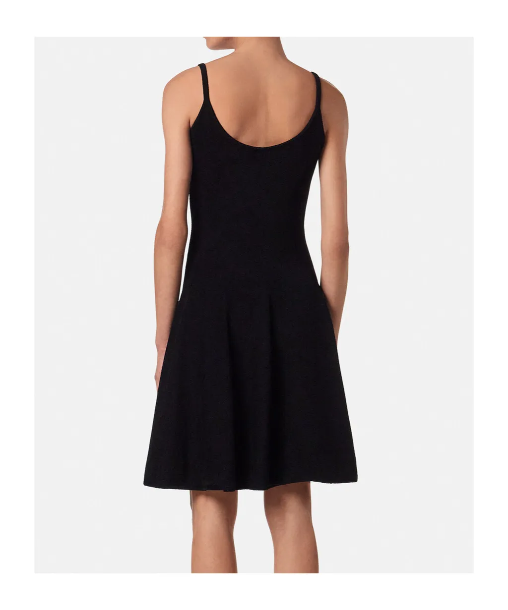 Embellished Scoop-Neck Mini Dress