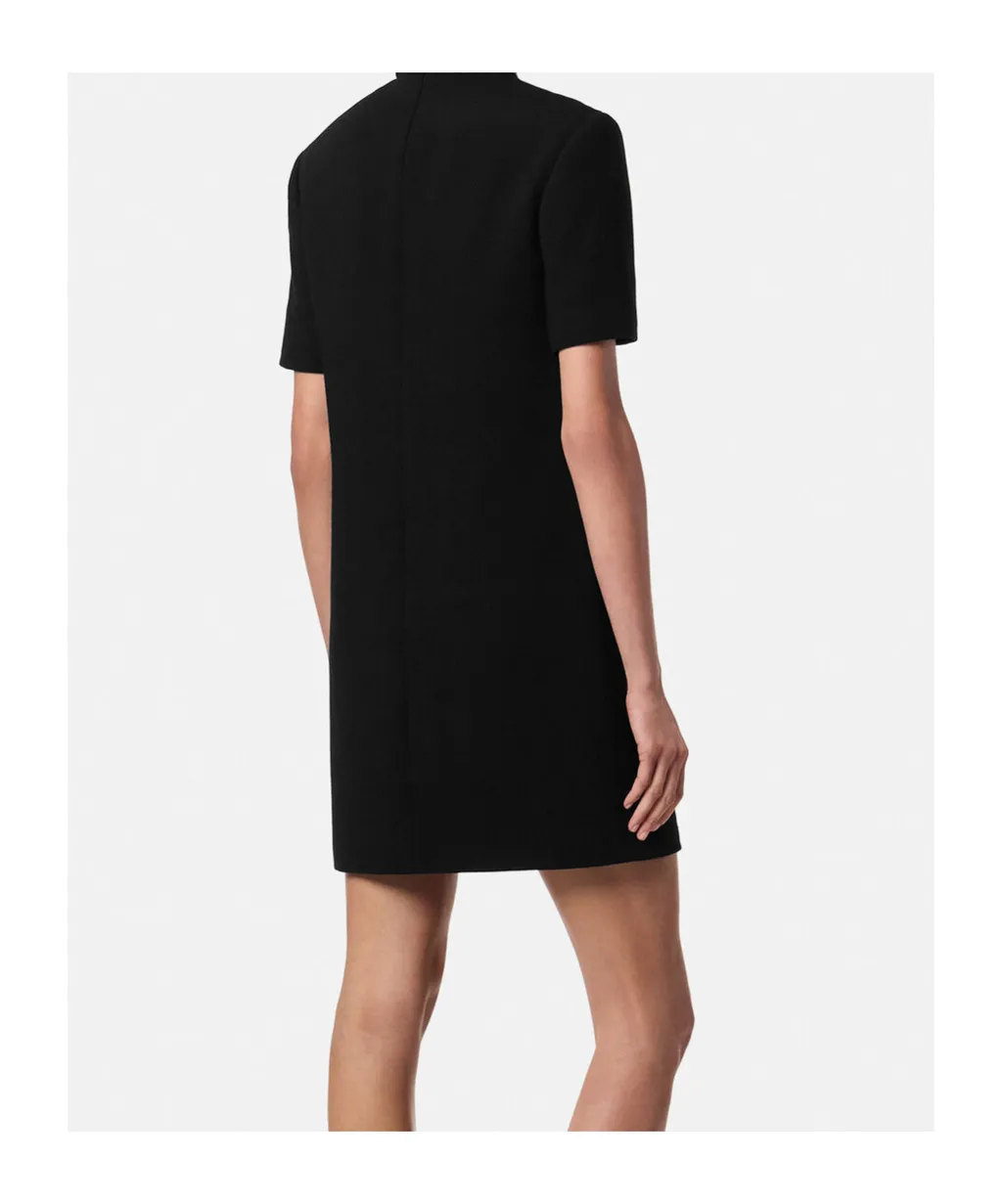 Embellished-Collar Mini Dress