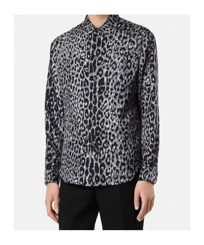 Leopard Silk Shirt