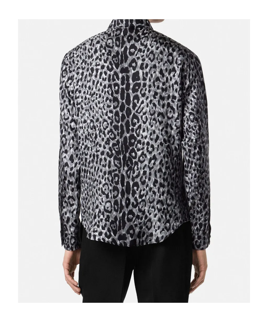 Leopard Silk Shirt