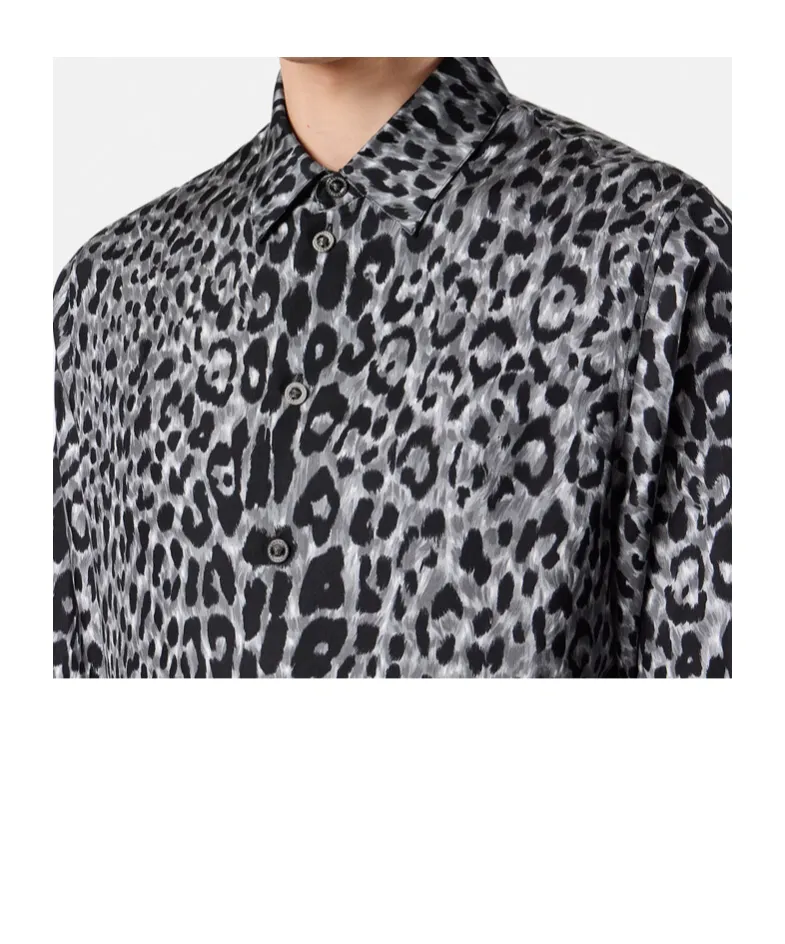 Leopard Silk Shirt