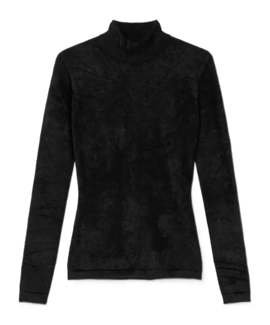 High-Neck Embellished Sweater
