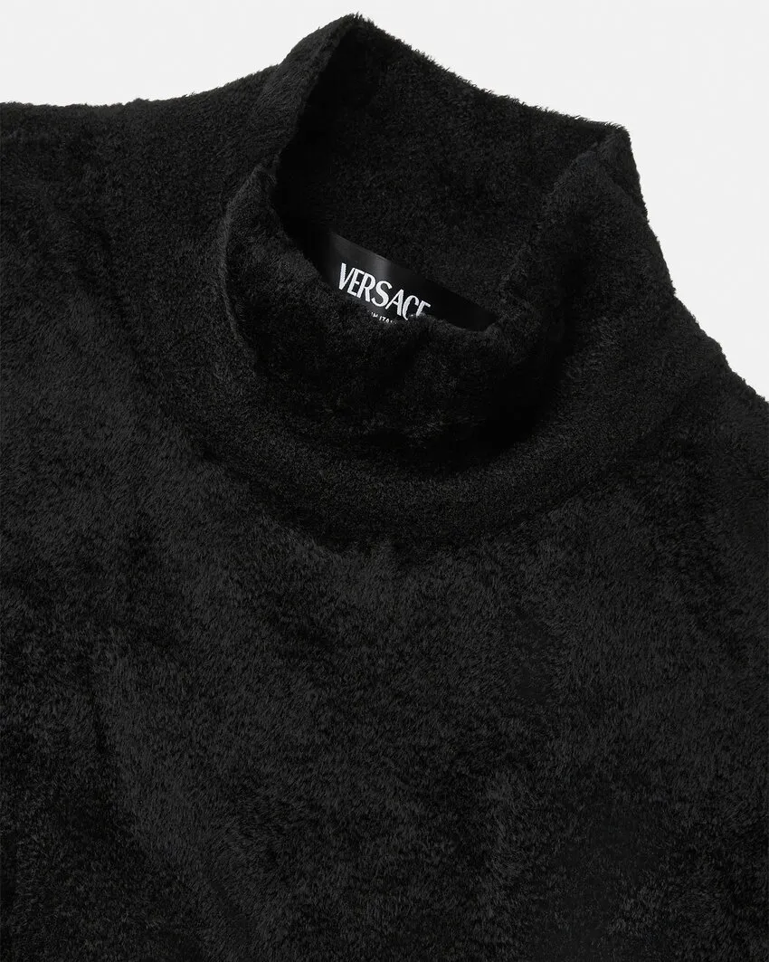 High-Neck Embellished Sweater