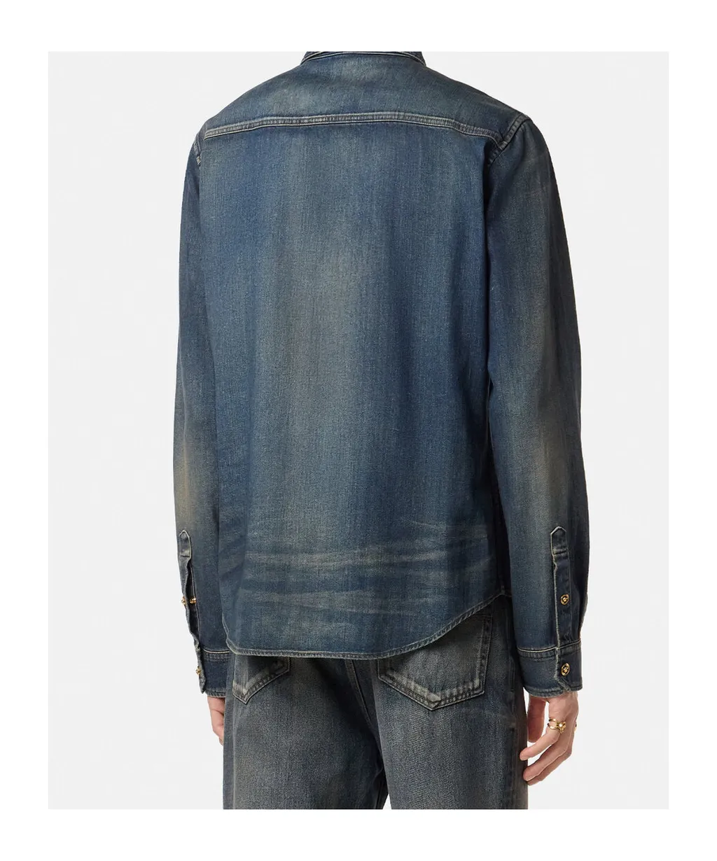 Double-Pocket Denim Shirt