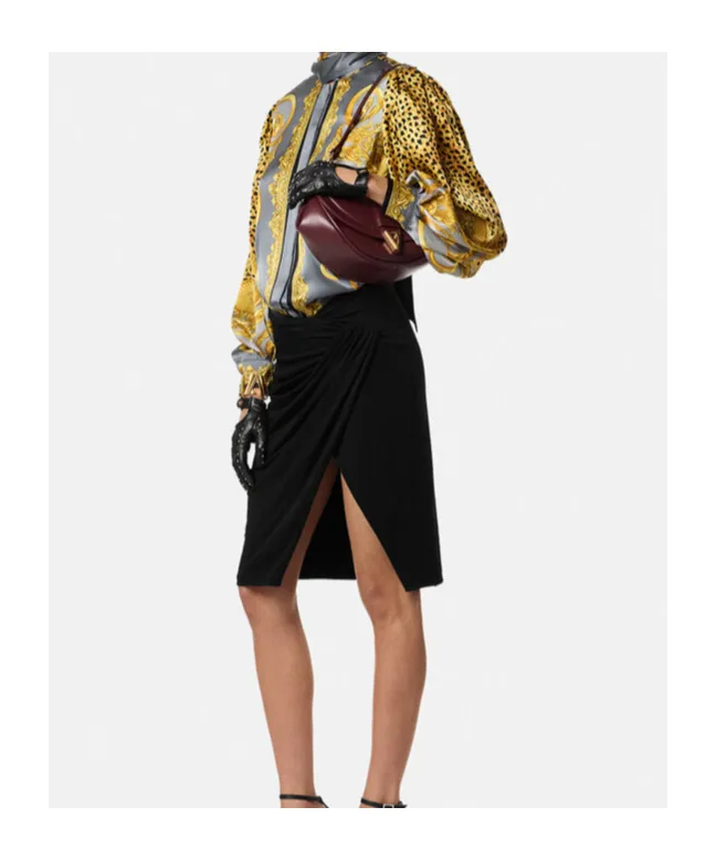 Cheetah Foulard Silk LavalliÈRe Shirt