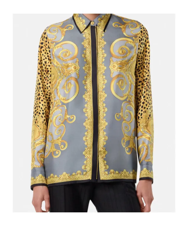 Cheetah Foulard Silk Shirt