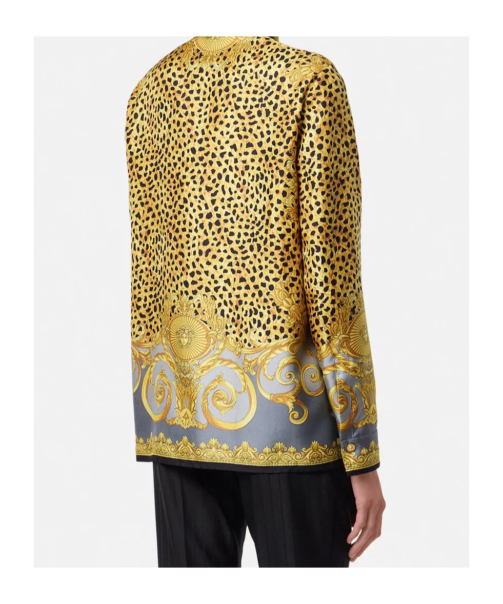 Cheetah Foulard Silk Shirt