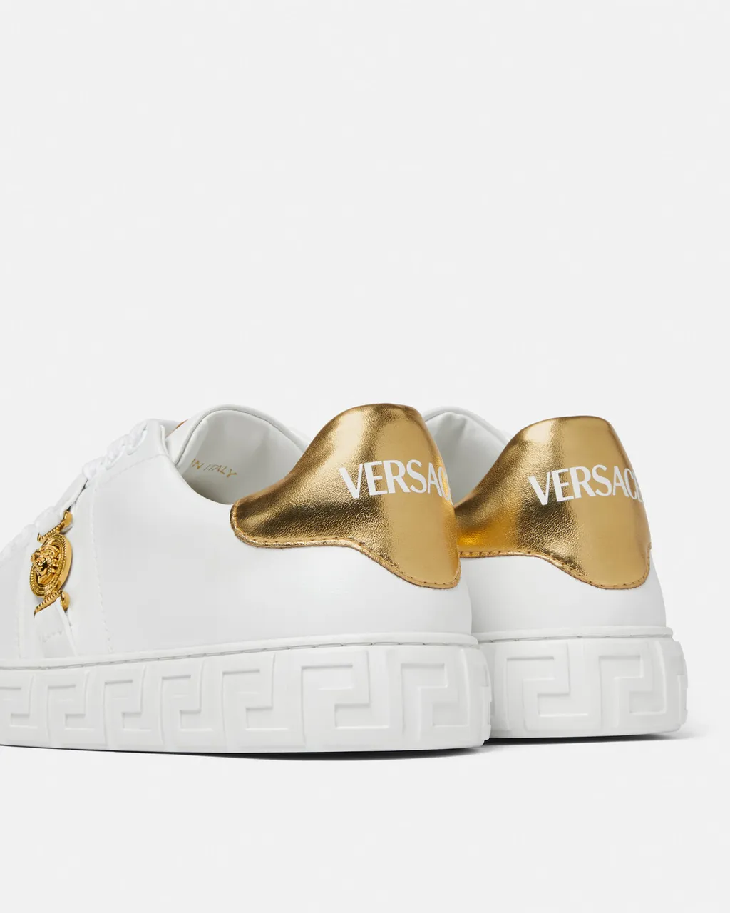 Greek-Key Emblem Sneakers