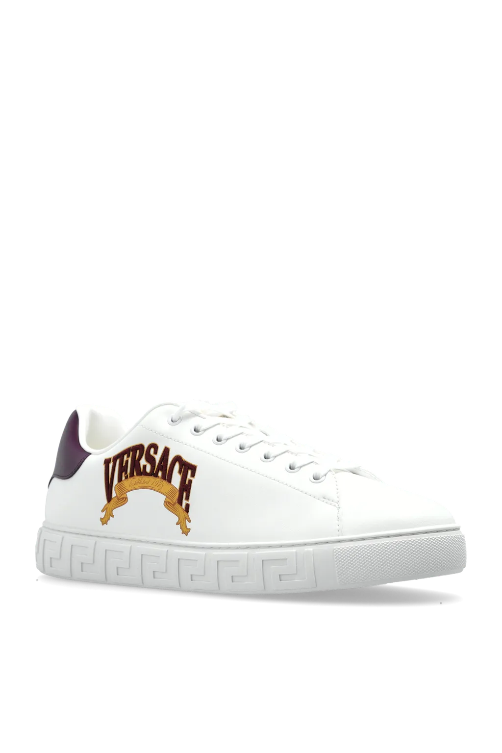 Logo Embroidered Lace-Up Sneakers