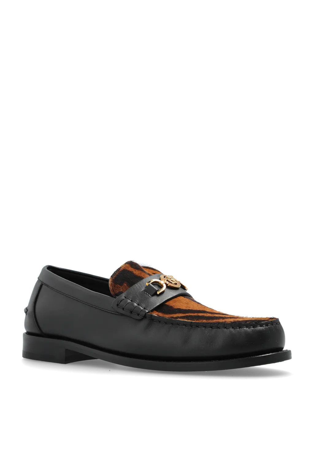 Leopard-Printed Slip-On Loafers
